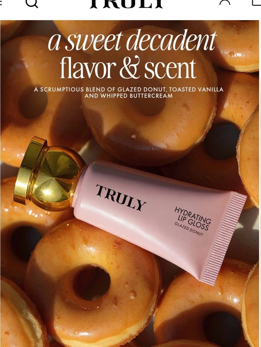 Truly Hydrating Lip Gloss -Glazed Doughnut
